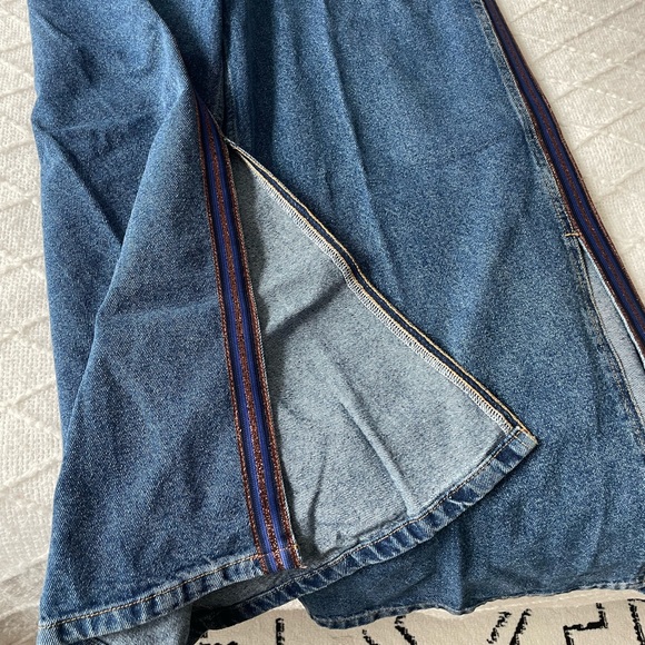 Zara cute baggy wide pants with slit - Picture 5 of 7